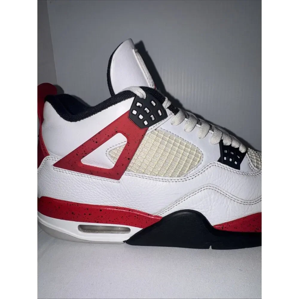 Nike Air Jordan 4 IV Retro Red Cement Mens Size 11 White Fire Black DH6927-161